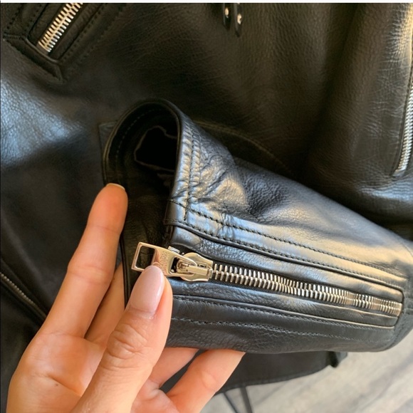 ❤️SOLD❤️Alexander McQueen black leather men jacket - Picture 4 of 8